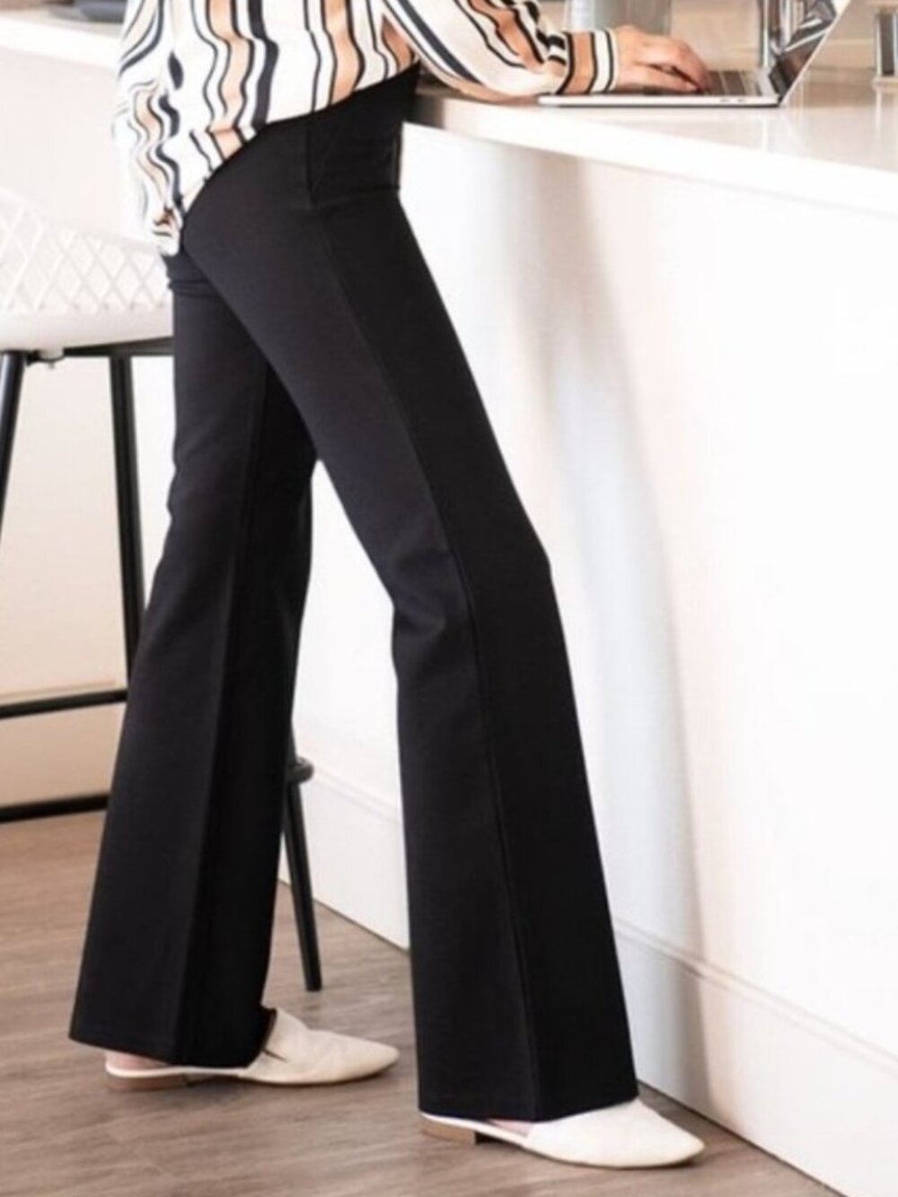 NWOT Betabrand Boot Cut Classic Dress Pant Yoga Pants sz Medium Petite